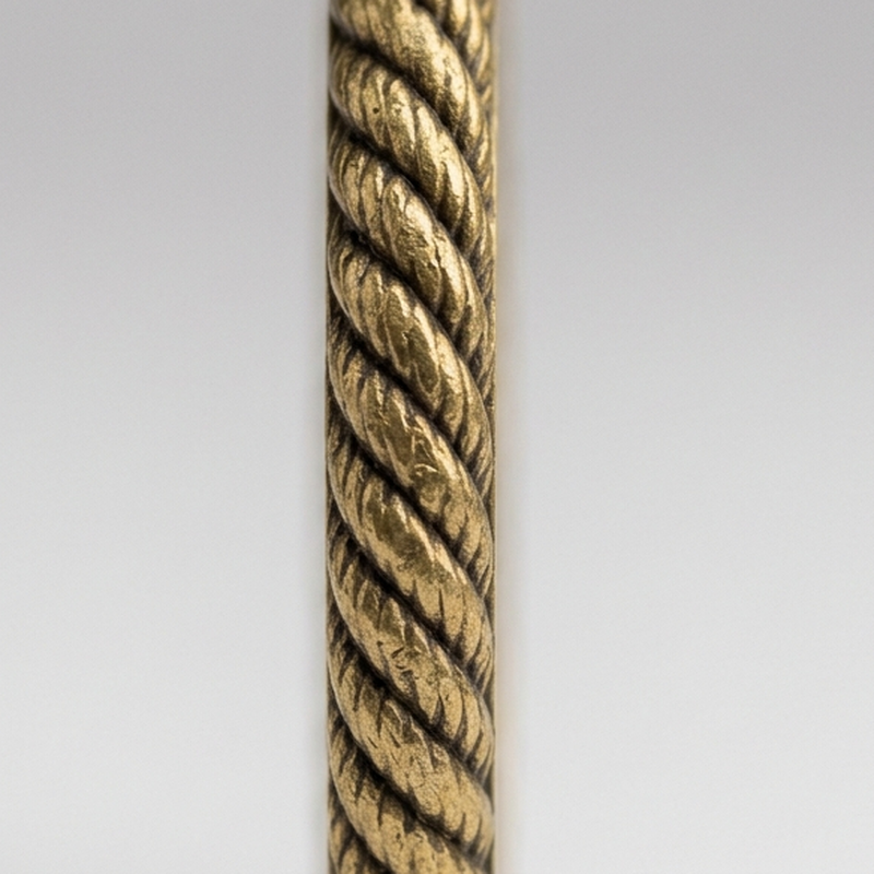 Rope edge treatment on a challenge coin