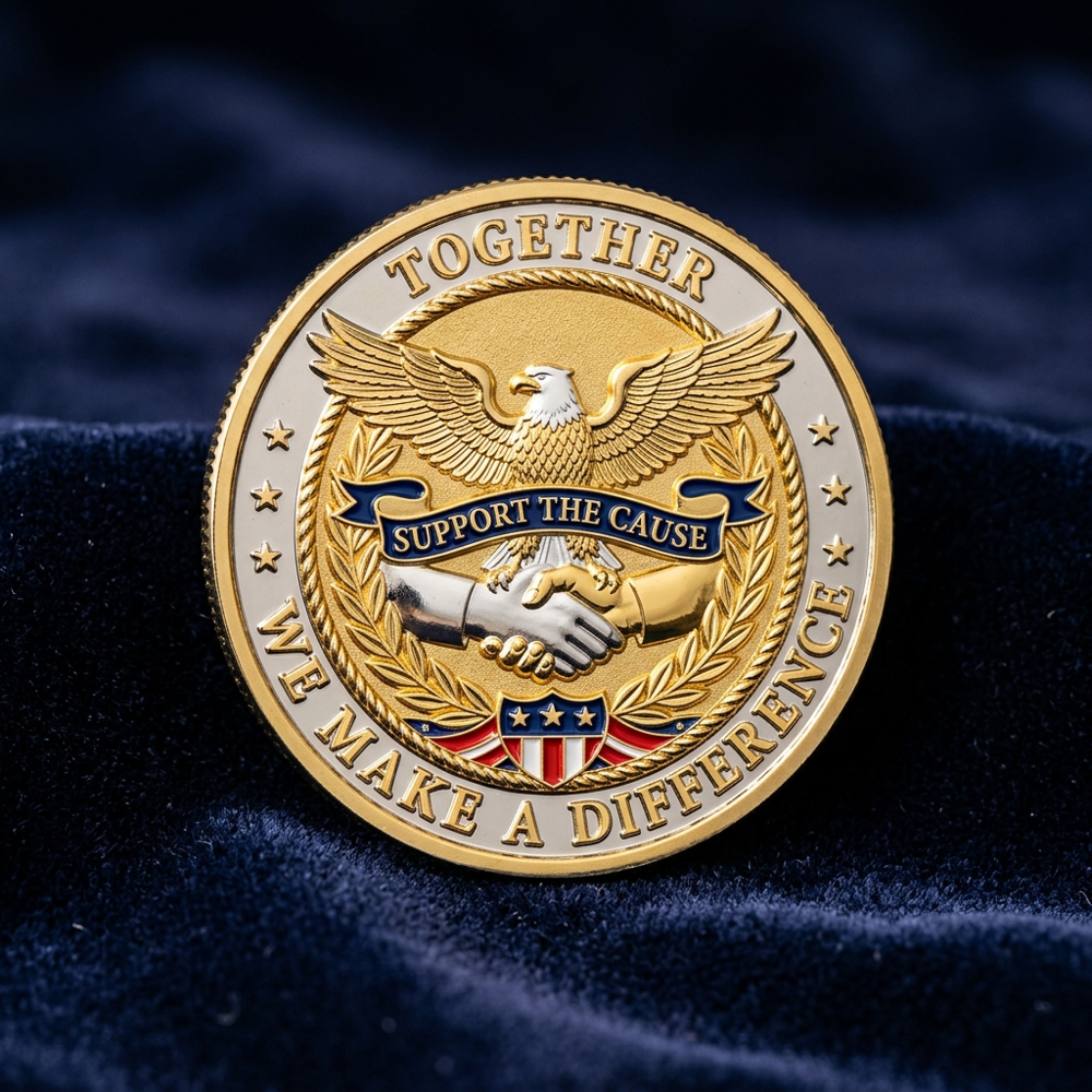 Custom fundraiser challenge coin