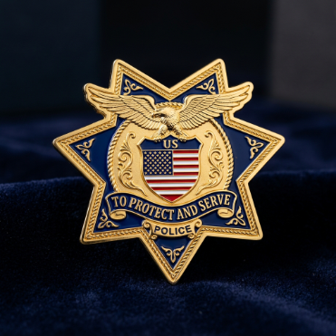 Police Badge Shield Coin