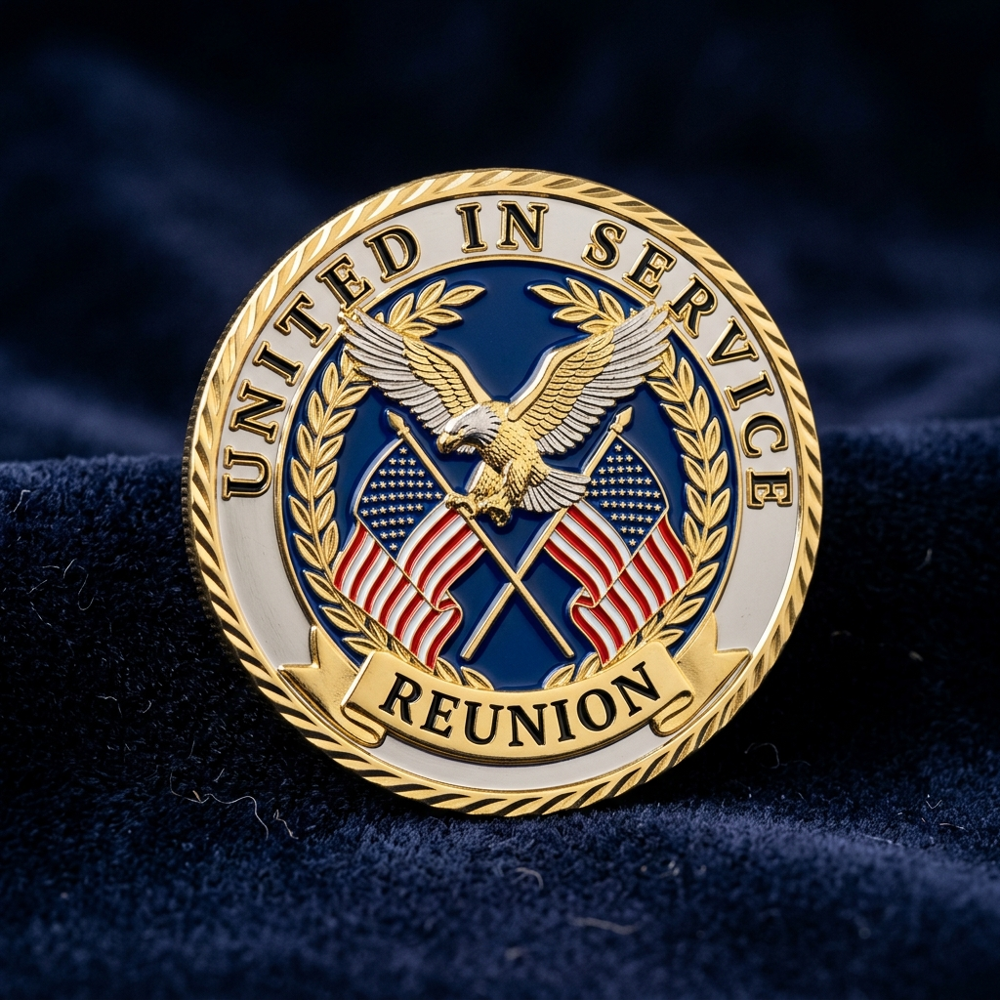 Custom reunion challenge coin